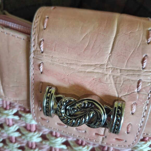 Longaberger Pink Straw Purse - Picture 5 of 7